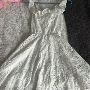 Francesca's Collections White Floral Mini Dress